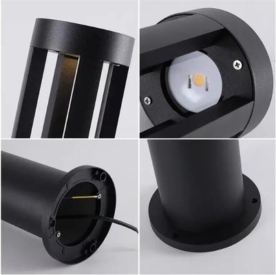 ألومنيوم بولارد إضاءة المناظر الطبيعية LED IP65 مقاومة للماء للحديقة في الهواء الطلق